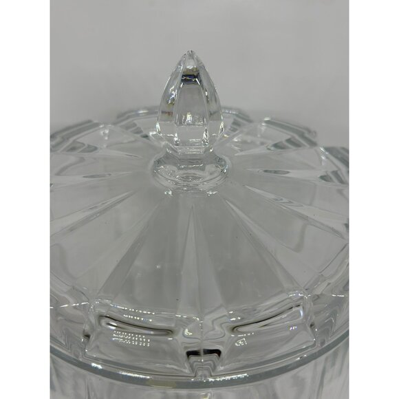 VTG St George Odyssey Series Biscuit Barrel Mini Lead Crystal Candy/Cookie Jar - Picture 4 of 8